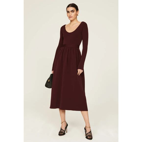 Proenza Schouler White Label Ribbed Midi Dress Size Large - Picture 1 of 9